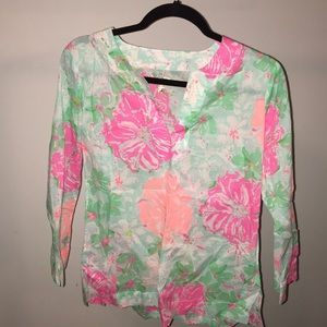 Lily Pulitzer Floral Tunic Top